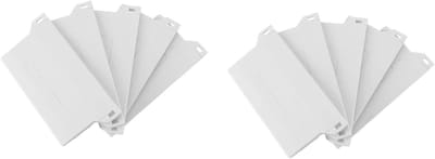 Verticale Jaloezie Bodemplaten - Lamellen Bodemplaten - Raambekleding Repareren - 89 Mm Lamellen - 10 Stuks - Wit