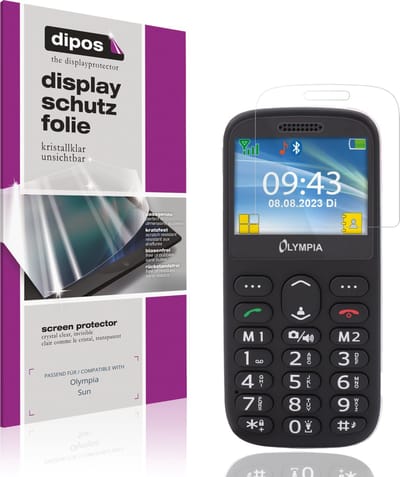 dipos – 4x Beschermfolie geschikt voor Olympia Sun | Krasbestendige & heldere Screenprotector Ultra-Thin