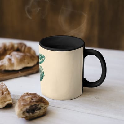Magische Mok - Foto op Warmte Mokken - Koffiemok - Schildpad - Sierlijk - Groen - Schild - Magic Mok - Beker - 350 ML - Theemok