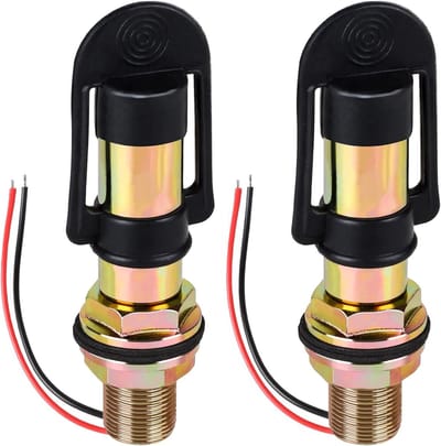 2 stuks zwaailamphouders voor landbouwmachines, L 107 mm, universele houder met kabel en rubberen kap voor 12 V/24 V tractoren