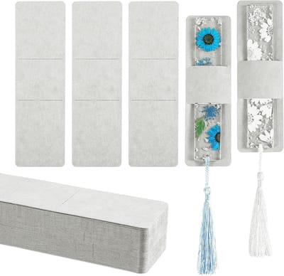 DIY Bookmark Covers voor Sieraden en Pennen - 50 Stuks Witte Beschermhoezen voor Boekenleggers