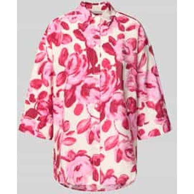 Regular fit blouse met 3/4-mouwen, model 'Edrina'