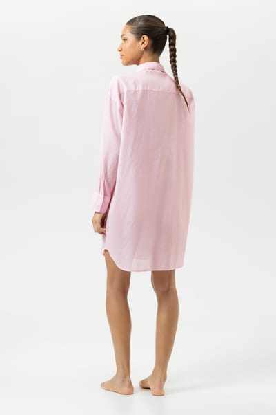 Sleep shirt Serie Cotton Stripes Soft Pink