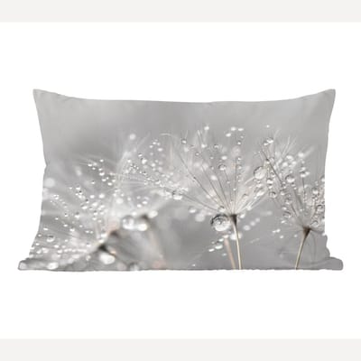 Sierkussens - Kussentjes Woonkamer - 60x40 cm - Paardenbloem - Waterdruppels - Stilleven - Modern