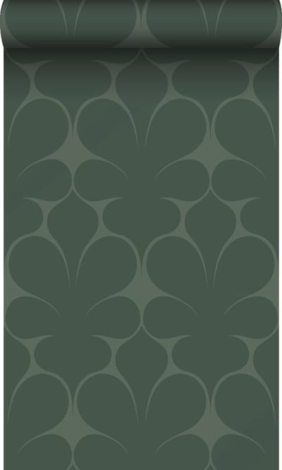 Origin Wallcoverings behang ornamenten donkergroen - 50 x 900 cm - 347924