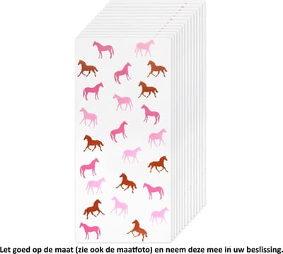 10x Uitdeelzakjes Paarden 12.5 x 27.5 cm - Horses - Paardensport - Dressuur - Hippisch - Hippische sport - Gallop - Draf - Stapvoets - Cellofaan Plastic Traktatie Kado Zakjes - Snoepzakjes - Koekzakjes - Koekje - Cookie Bags