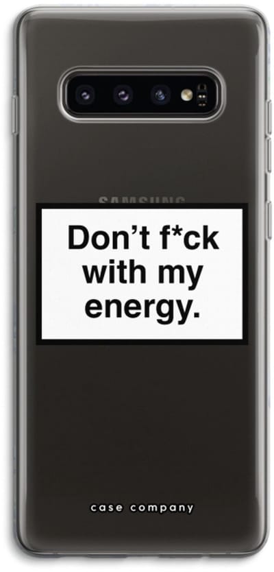 Case Company® - Hoesje geschikt voor Samsung Galaxy S10 4G hoesje - My energy - Soft Cover Telefoonhoesje - Bescherming aan alle Kanten en Schermrand