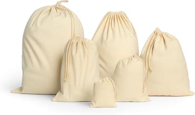 Herbruikbare, milieuvriendelijke opberg- en waszakken voor kleding, reizen, speelgoed en geschenken (5, 70x85cm)
