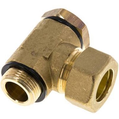 22mm & G3/4'' Messing Swivel Joint Knelfitting Buitendraad 54bar Polyamide DIN EN 1254-2