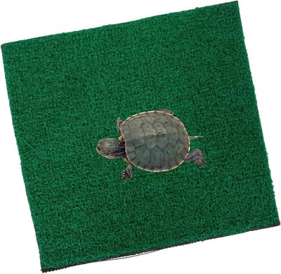 Kunstgras Mat - Nep Gras - Aquarium Decoratie - Realistisch Uiterlijk - 30x30cm - Donkergroen