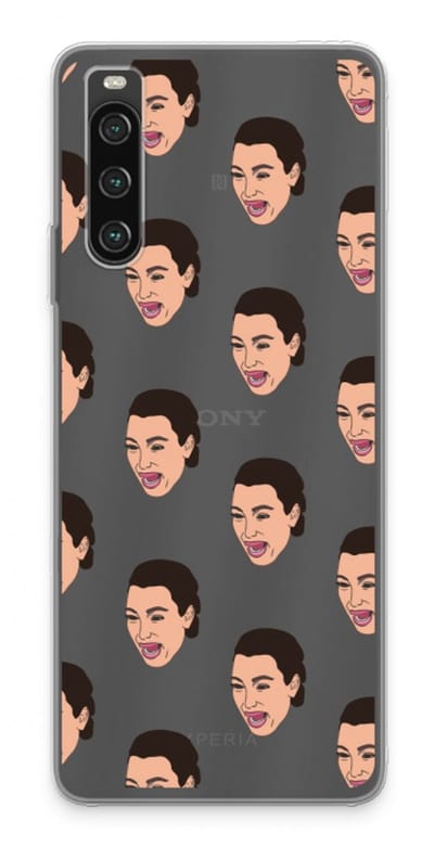 Case Company® - Hoesje geschikt voor Sony Xperia 10 IV hoesje - Ugly Cry Call - Soft Cover Telefoonhoesje - Bescherming aan alle Kanten en Schermrand