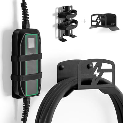 Oplaadstation Elektrische Auto - EV Oplaadhouder - Opladen Thuis - Gemaakt in EU - 17 x 10 cm