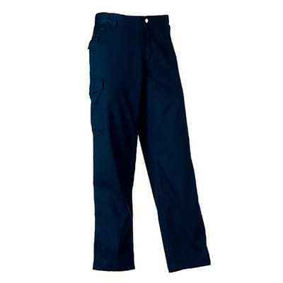 Russell Werkkleding Heren Polycotton Twill Broek / Broek (Lang) (Franse marine)