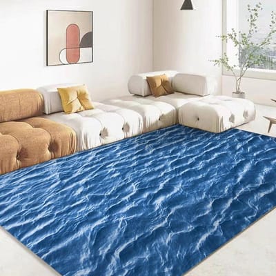 3D Oceaan Zeewater Tapijt Zee Tapijt voor Woonkamer Tapijten Huis Vloer Decor Woonkamer Kind Speelmatten Decoratie Hotel Lounge Mat 90x130cm (35x51in)