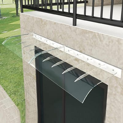 Voordeur Luifel, Voordeur Luifel Voordeur Luifel Outdoor Tuin Luifel Buitenraam Regenschuilplaats Polycarbonaat Cover, Voordeur Luifel