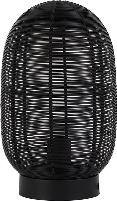 Light & Living Tafellamp Ophra - Zwart - Ø18cm - Modern