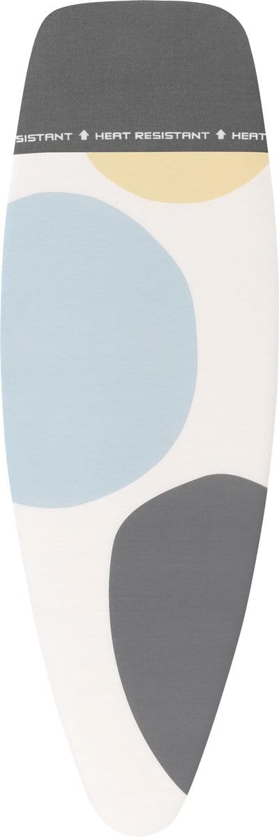 Brabantia Strijkplankhoes D - met Hittebestendige Parkeerplaats - 135 x 45 cm - Complete Set - Spring Bubbles
