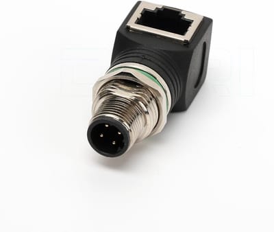 Ethernet Adapter - Paneelmontage Connector - Industriële Netwerken - IP67 Waterdicht - 4-pins D-Code