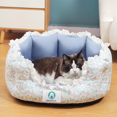 Nieuwe Kant Huisdier Nest Mat  Honden Slaapmat  Fris Bloemrijk Kattennest  Schattige Stijl  Universeel voor Alle Seizoenen S 35*25
