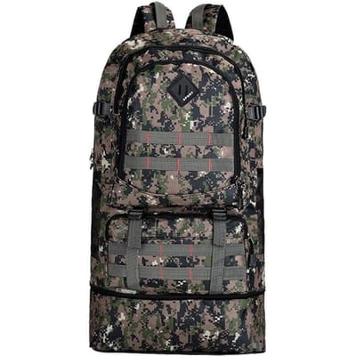Heren Rugzakken Outdoor Bergbeklimtassen met Grote Capaciteit van 70 Liter Camouflage Rugzakken Heren Reistassen Rugzakken Sport Reistassen One Size camouflage