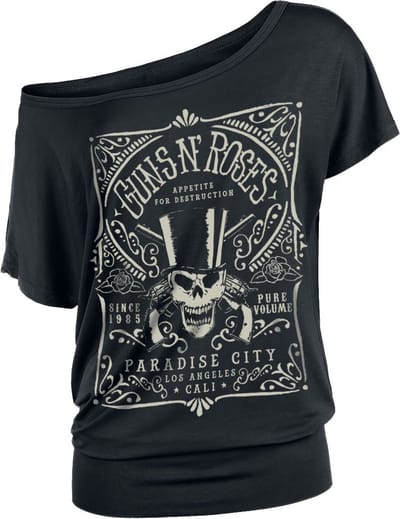 Guns N' Roses T-shirt - Paradise City Label - S tot 5XL - voor Vrouwen - zwart