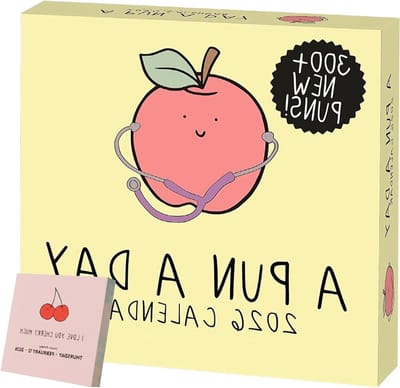 Woordspel Kalender - Humor Planner - Dagelijkse Planning - Grappige Woordspellen - 11 x 11 cm - Multicolor