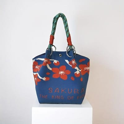 Sac à main en tricot pour femme avec fermeture magnétique et poignée en corde Pliable Grande capacité Sac fourre-tout décontracté chic Sac à main vintage, Sac de voyage
