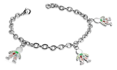 Amanto Armband Chafik - 316L Staal - Bedel - Popje - 18cm
