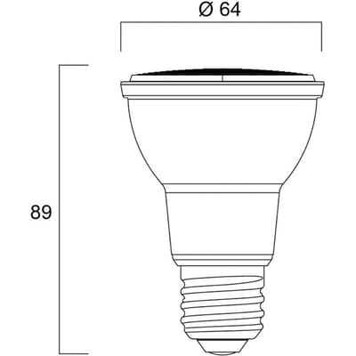 Sylvania LED reflectorlamp E27 7,2W PAR20 3.000K dimbaar 36° 540lm