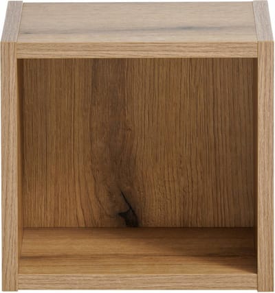 Wandrek Newport voor badkamer 25x27x21 cm eikenkleurig [en.casa]