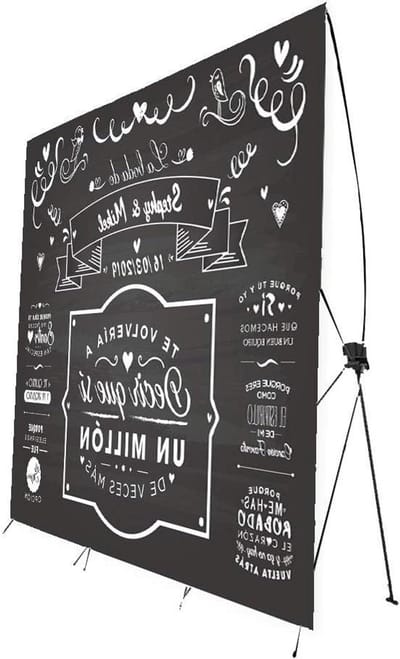 Gepersonaliseerde Photocall - Reclamedisplay Fotowand - Feestelijke Foto's Maken - Flexibele X-standaard - 250 x 200 cm - Full Colour