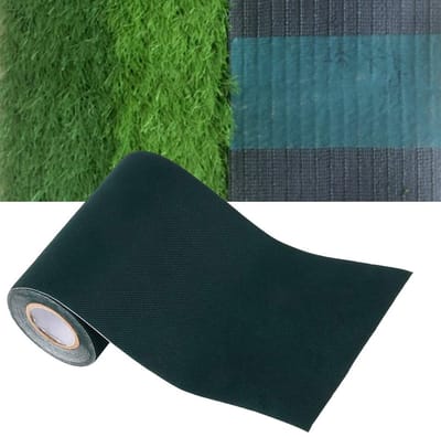 Kunstgras Voegband - Naadgrasband Gazon - Kunstgras Verlijmen - Sterk Zelfklevend Waterdicht - 500 x 15 cm - Groen