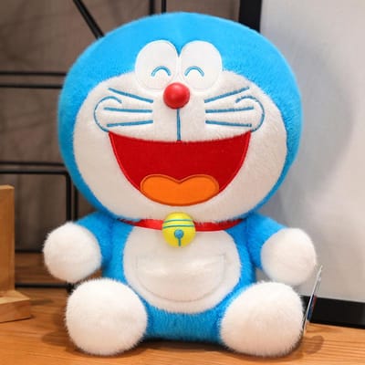 Dessin Animé Doraemon Kawaii Peluche Douce Animaux en Peluche Poupée Figurine Anime Décoration de Chambre Cadeaux d'Anniversaire pour Petite Amie 28cm