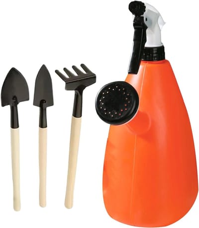 Ergonomische gieter - Tuinsproeier verstelbaar - Planten water geven - Verstelbare sproeikop - 15W cm - Oranje
