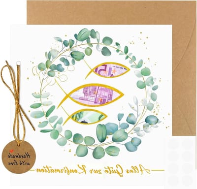 Communie en Bevestiging Kaarten Set met Enveloppen - Geld Cadeau Kaarten voor Jongens en Meisjes, Perfect voor Eerste Communie en Feestelijke Gelegenheden