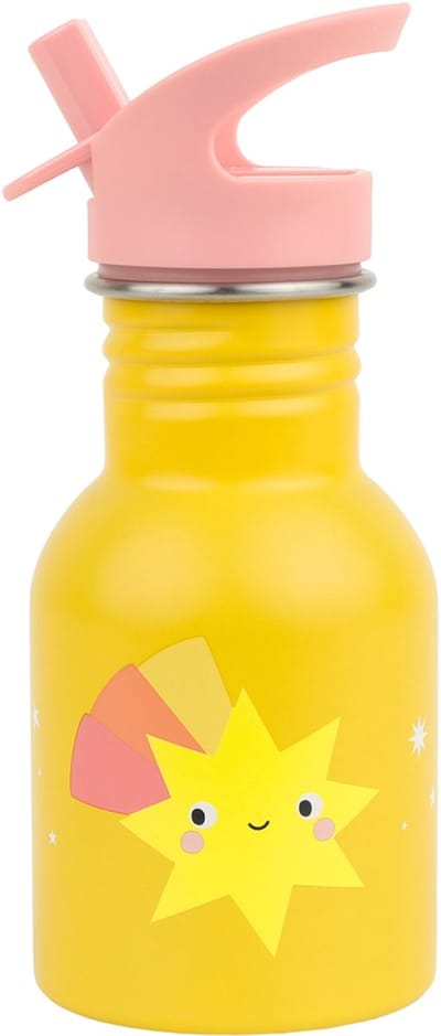 A little Lovely Company - RVS drinkfles - drinkbus - roestvrij staal - kind - Vallende ster