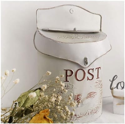 Brievenbus - Buitenpost - Post ontvangen - Smeedijzeren stijl - Wandmontage - Zwart