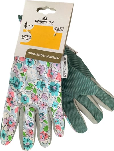 Hendrik Jan - Tuinhandschoenen - Dames - Katoen - Blauw - Maat 8