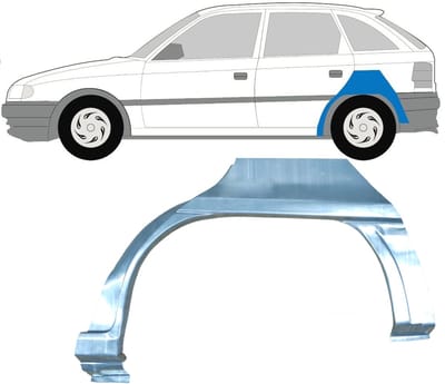 Reparatiepaneel achterspatbord voor Opel Astra F 1991-2002 / Links / HATCHBACK