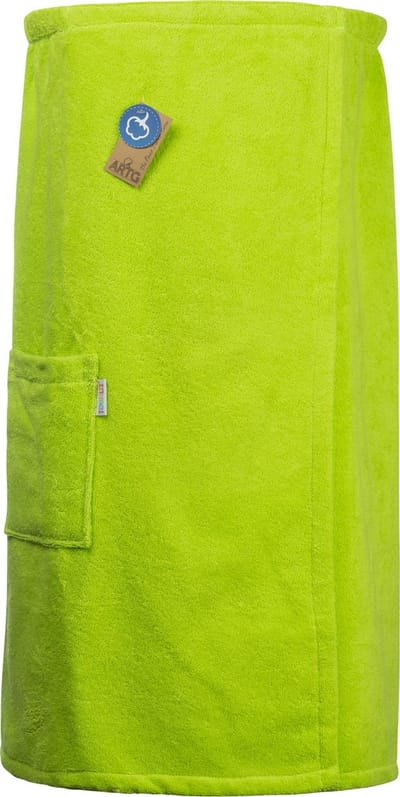 ARTG® Towelzz - Sauna Kilt - Dames - met Klittenband  - Lime Green ( borstomvang tot 150 cm)