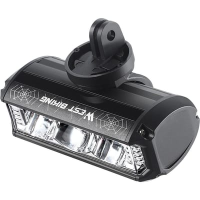 Hoge helderheid aluminiumlegering fietslamp hoge lumen USB oplaadbare fietslamp racefiets zwart