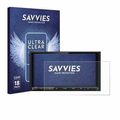 Savvies - Screenprotector voor Kenwood DNX9190DABS - Folie Beschermfolie transparant 18 Stuks