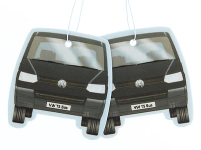 VW Collection by BRISA - Set van 2 Volkswagen luchtverfrissers met VW T5/T6 Bulli Bus-motief (Energie)