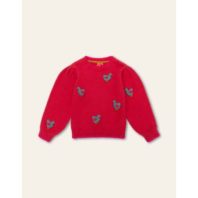 Oilily Kip Trui- maat104/4yr Bright Rose