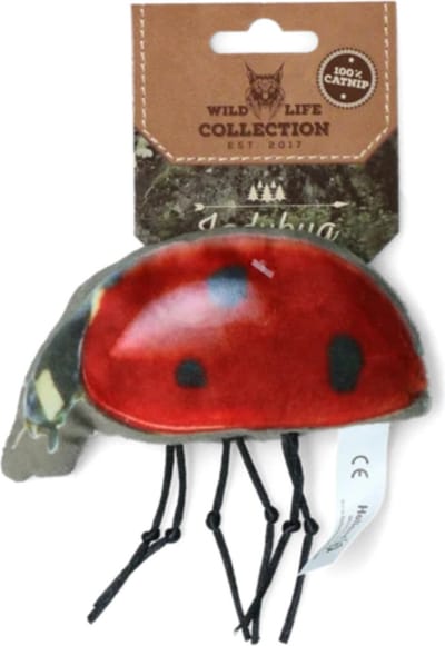 Wild Life Collection Cat - Speelgoed voor Katten - Kattenspeelgoed met Kattenkruid - Kattenspeeltjes – Knuffel met Catnip - Lieveheersbeestje