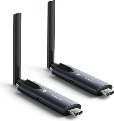 Draadloze HDMI Zender - Video Transmitter - Beeld Delen - 1 Zender 4 Ontvangers - 160 Meter Bereik - Zwart