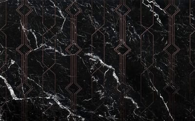 Komar Pure | marble black | fotobehang op vlies 400x250cm