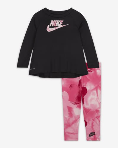 Nike Sci-Dye Dri-FIT Leggings Set - Maat 18 maanden - Roze - Baby Kledingset voor Meisjes