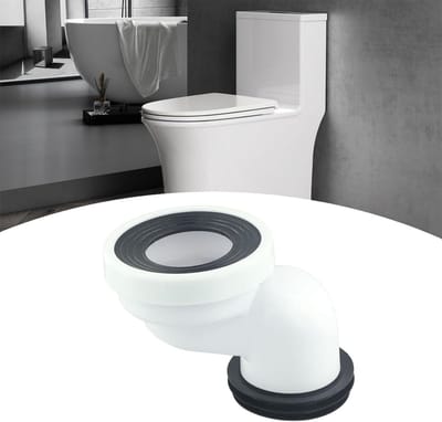 Toilet Verbindingsset - Toilet Connector - Sanitair Aansluiten - Recht of Excentrisch - 10 cm Offset - Wit