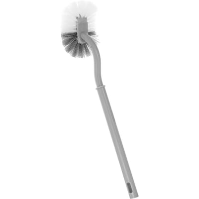 Brosse de toilette à long manche, design incurvé, brosse de toilette suspendue, brosse de cuvette de toilette pratique pour gray